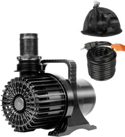 OYO WATER Outdoor Large 8300gph-520W 32.8FT Pond Water-fall & Kio Fish Fountain-s &Garden Pump Submersible IPX8 Long 32.8FT Cord Smart-er & Quieter Duck & Yard &Patio Ponds Pumps, 1 Barrier Pump Bag