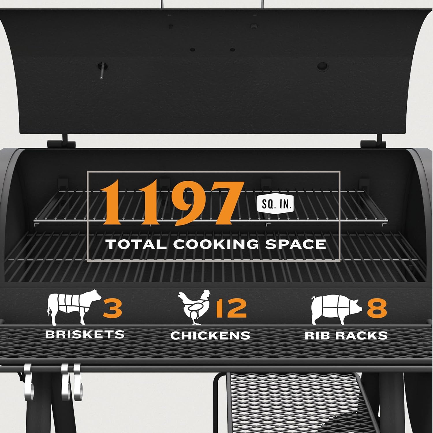 Oklahoma Joe's Highland Offset Reverse Flow Smoker and Grill - 2420300311