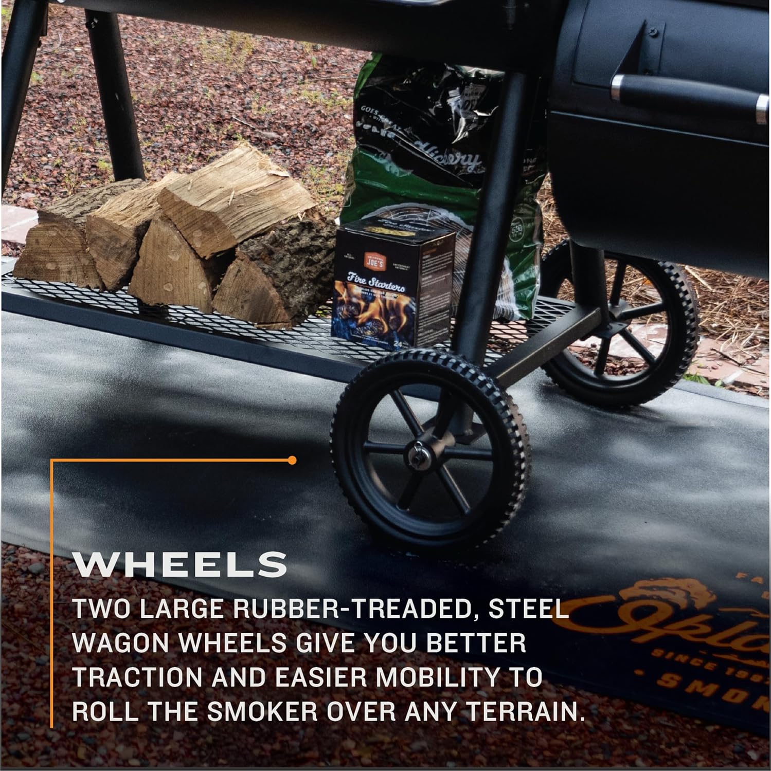Oklahoma Joe's Highland Offset Reverse Flow Smoker and Grill - 2420300315