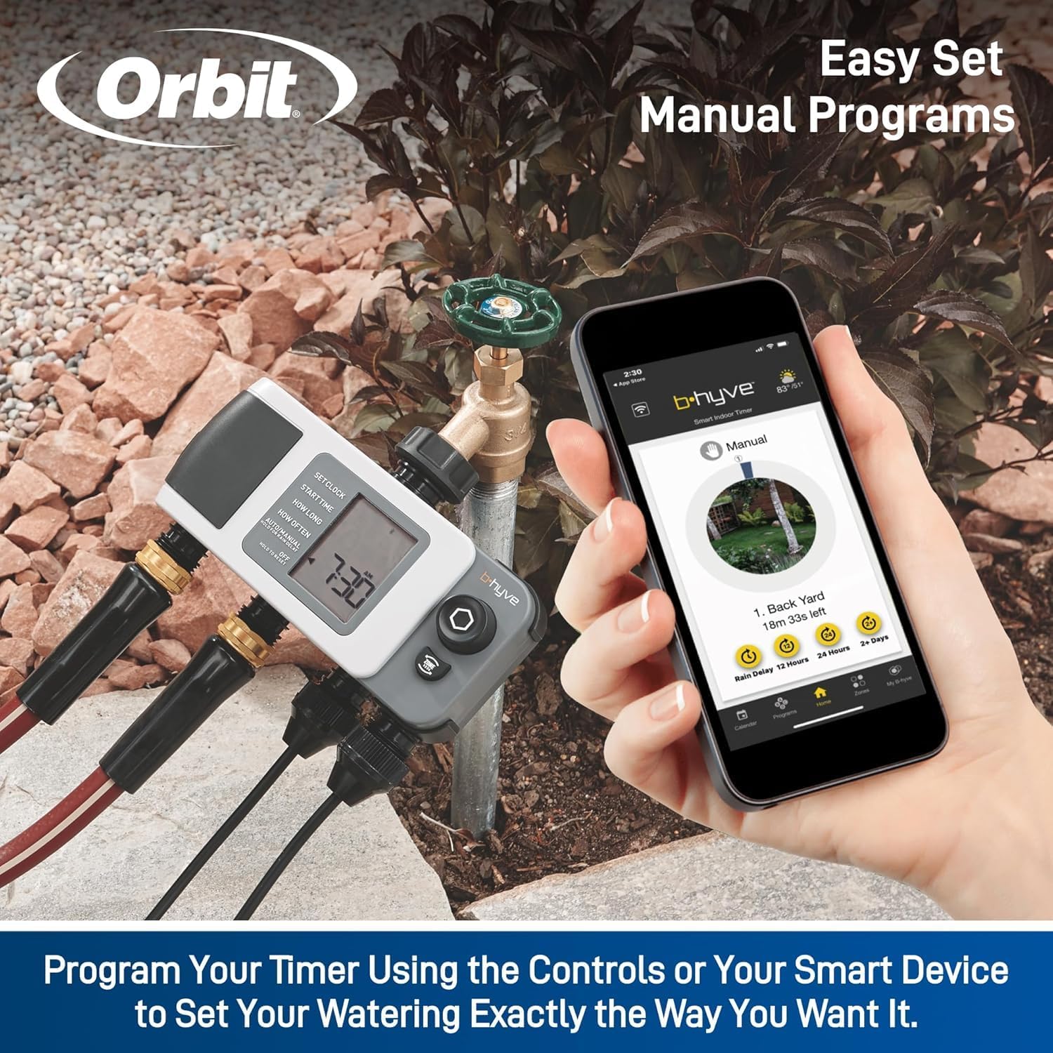 Orbit 24634 B-hyve XD 4-Port Smart Hose Watering Timer6