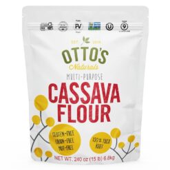 Otto’s Naturals - Cassava Flour, All Purpose Flour as Wheat Replacement, Used as Bread Flour, Pizza Dough Flour, & Cake Flour Substitute, Nut, Grain, and Gluten Free Flour, 15 lbs