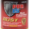 POR-15 Rust Preventive Coating, Stop Rust and Corrosion Permanently, Anti-rust, Non-porous Protective Barrier, 16 Fluid Ounces, Semi-gloss Black
