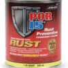 POR-15 Rust Preventive Coating, Stop Rust and Corrosion Permanently, Anti-rust, Non-porous Protective Barrier, 32 Fluid Ounces, Semi-gloss Black