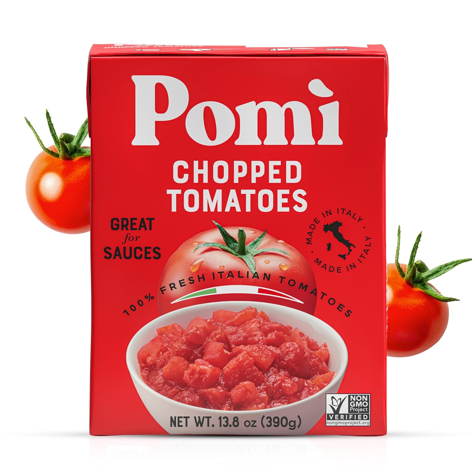 Pomì Chopped Tomatoes 13.8oz (Pack of 12) - Italian Chopped Tomato Made from All Natural 100% Fresh Italian Tomatoes - No Additives or Preservatives - Crushed Tomatoes - Italian Tomatoes Crushed Pomì Chopped Tomatoes 13.8oz (Pack of 12) - Italian Chopped Tomato Made from All Natural 100% Fresh Italian Tomatoes - No Additives or Preservatives - Crushed Tomatoes - Italian Tomatoes Crushed