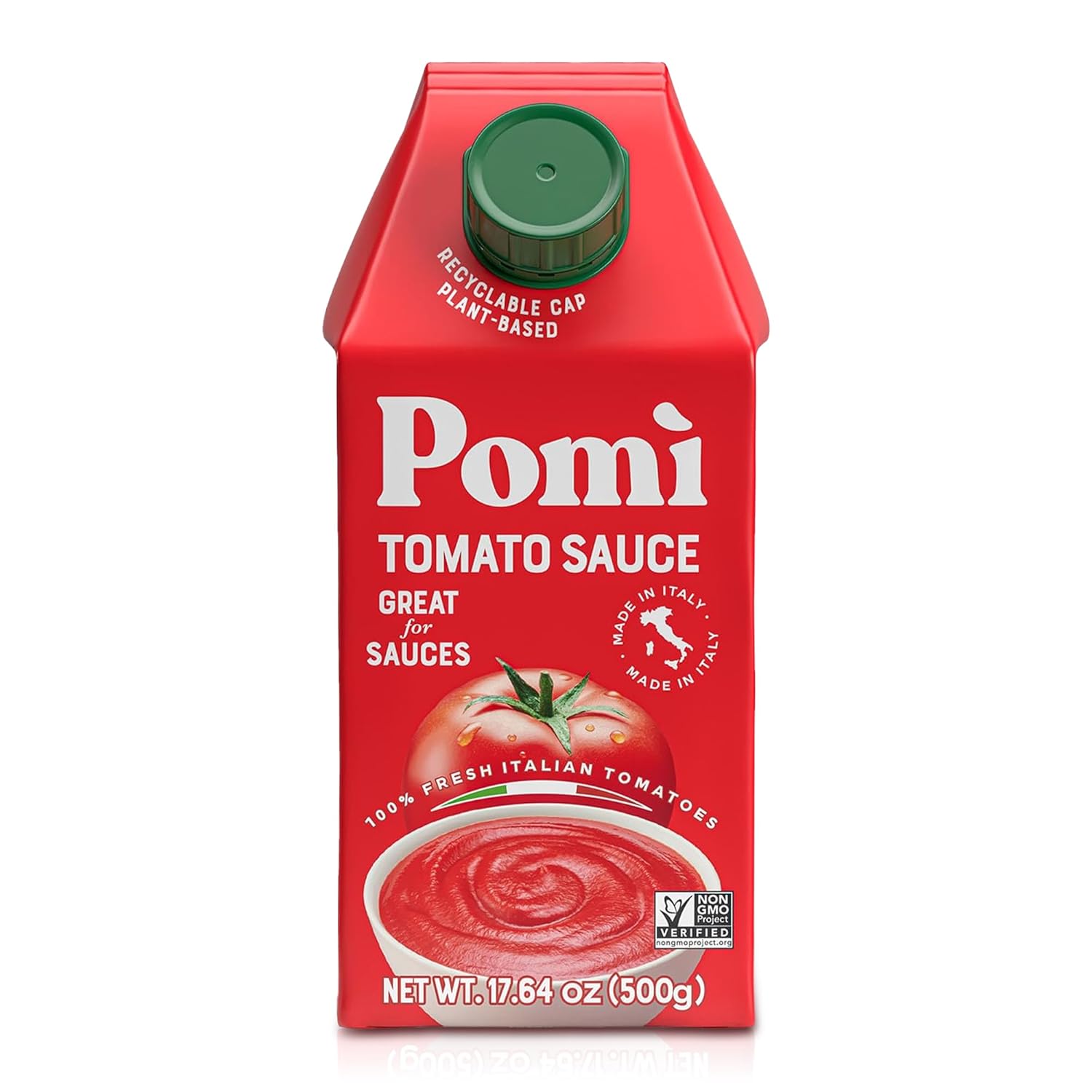 Pomì Tomato Sauce 17.64oz (Pack of 12) - Creamy, Velvety Italian Sauce with a Touch of Salt, No Additives or Preservatives - Made from 100% Fresh Italian Tomatoes, BPA-Free Carton Pomì Tomato Sauce 17.64oz (Pack of 12) - Creamy, Velvety Italian Sauce with a Touch of Salt, No Additives or Preservatives - Made from 100% Fresh Italian Tomatoes, BPA-Free Carton