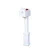 Postal PRO PP3400WHM Craftsman Mailbox and Post Kit, White