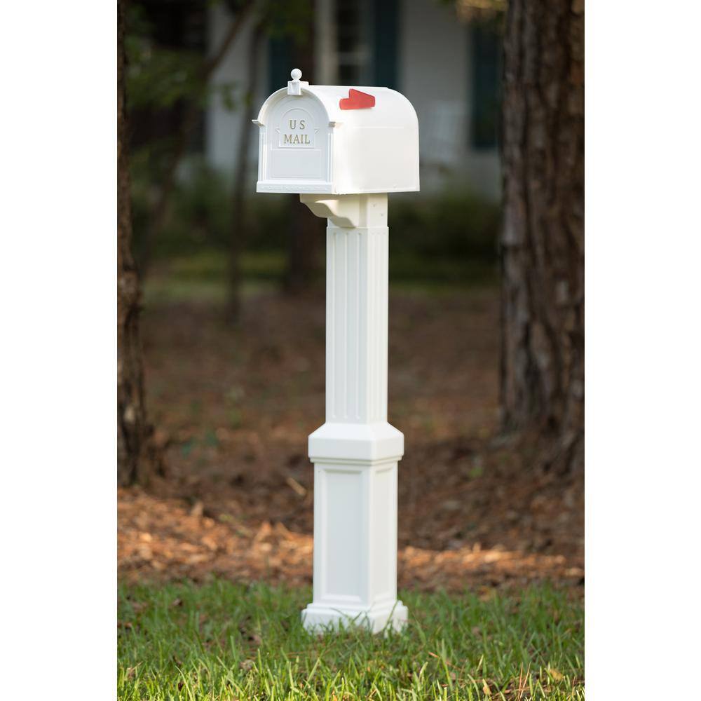 Postal PRO PP3400WHM Craftsman Mailbox and Post Kit, White9