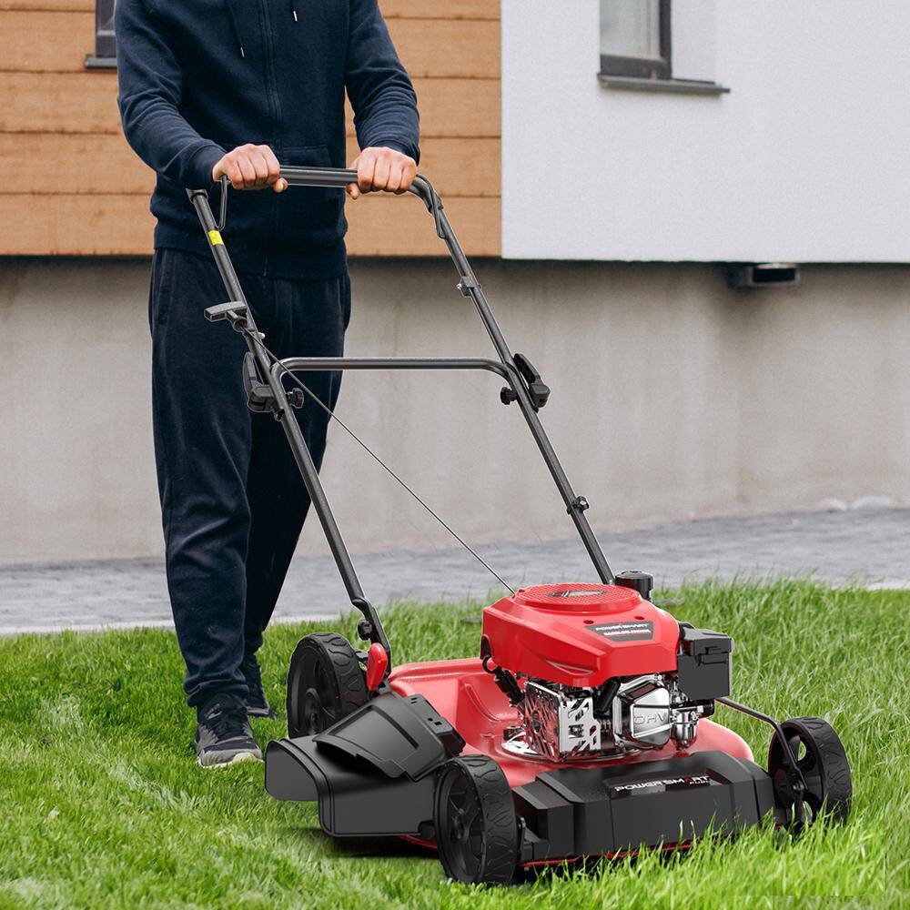 PowerSmart V8721C 21 in 2-in-1 side discharge Gas Push Lawn Mower9