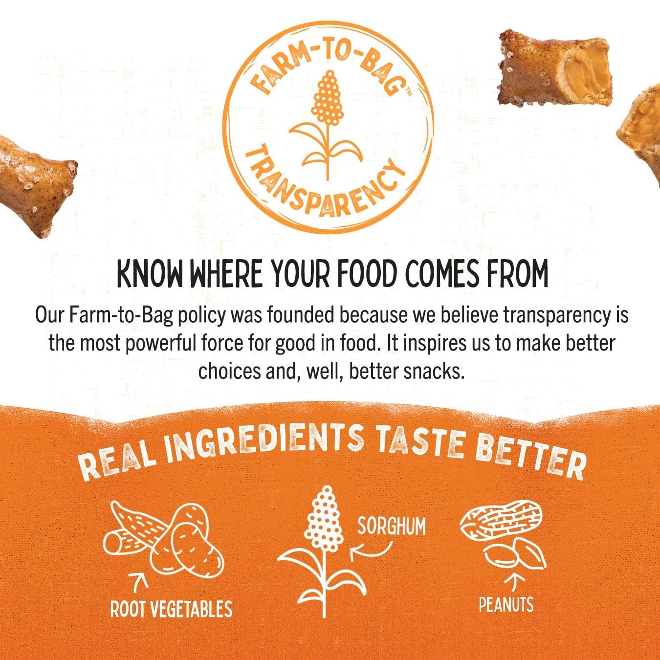 Quinn Creamy Peanut Butter Filled Pretzel Nuggets - Made with Real Ingredients, Whole Grain Sorghum, Sea Salt, Vegan, Gluten Free, Dairy Free, Non-GMO - 11 Oz (Pack of 4)4