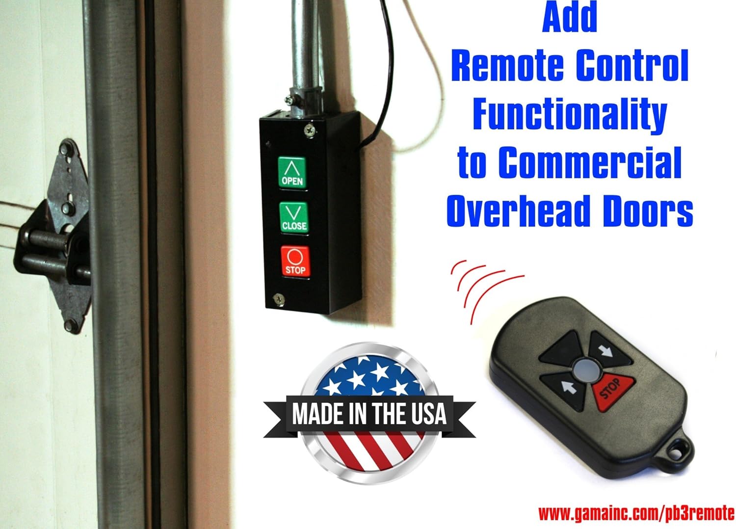 RF Remote Control System for Commercial Overhead Doors PB3-DRC3