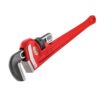 RIDGID 31030 24 in. Straight Pipe Wrench for Heavy-Duty Plumbing, Sturdy Plumbing Pipe Tool with Self Cleaning Threads and Hook Jaws