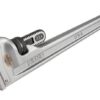 RIDGID 31105 Model 824 Aluminum Straight Pipe Wrench, 24-inch Plumbing Wrench, grey