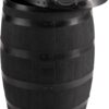 RTS Home Accents Premium 55-Gallon Eco Rain Barrel with Removable Lid, Flat Back Rain Water Collection Barrel, Made with 100% Recycled Plastic, Black