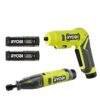 RYOBI FVD50K-FVM51K USB Lithium 2-Tool Combo Kit with Screwdriver, Rotary Tool, (2) Batteries, and (2) USB Charging Cables