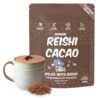 Renude Reishi Cacao - Mushroom Hot Chocolate, Mushroom Coffee Alternative, Mushroom Drink, Cacao Powder, Hot Cacao Mix with Reishi, Sleep Support, Organic Ingredients - 30 Servings