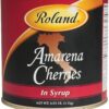 Roland Foods Whole Pitted Amarena Cherries in Syrup, Specialty Imported Food, 6.83 Pound Can, Pack of 1