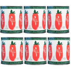 SMT San Merican Tomato Whole Peeled Tomatoes, 28oz (Pack of 6) - Grown in United States