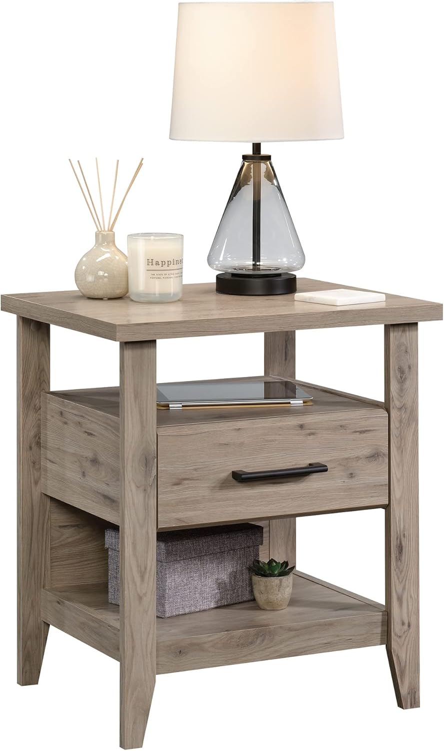 Sauder Summit Station Night Stand, Laurel Oak Finish8