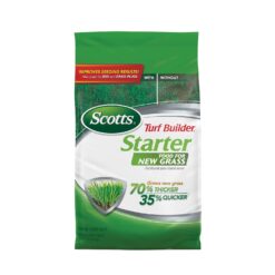 Scotts 21814 Turf Builder 42 lbs. 14,000 sq. ft. Starter Dry Lawn Fertilizer for New Grass, Use When Planting Seed