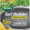 Scotts 25023 Turf Builder 33.95 lbs. 12,000 sq. ft. Weed and Feed5, Weed Killer Plus Lawn Fertilizer