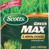 Scotts Green Max Lawn Food, Lawn Fertilizer Plus Iron Supplement for Greener Grass, 10,000 sq. ft., 33.33 lbs.