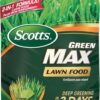 Scotts Green Max Lawn Food, Lawn Fertilizer Plus Iron Supplement for Greener Grass in 3 Days, 5,000 sq. ft., 16.67 lbs.