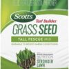 Scotts Turf Builder Grass Seed Tall Fescue Mix with Fertilizer and Soil Improver, Resists Harsh Conditions, 16 lbs.