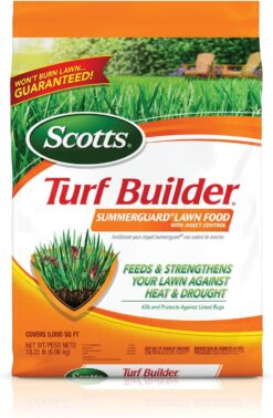 Scotts Turf Builder SummerGuard Lawn Food with Insect Control, 13.35 lbs., 5,000 sq. ft.