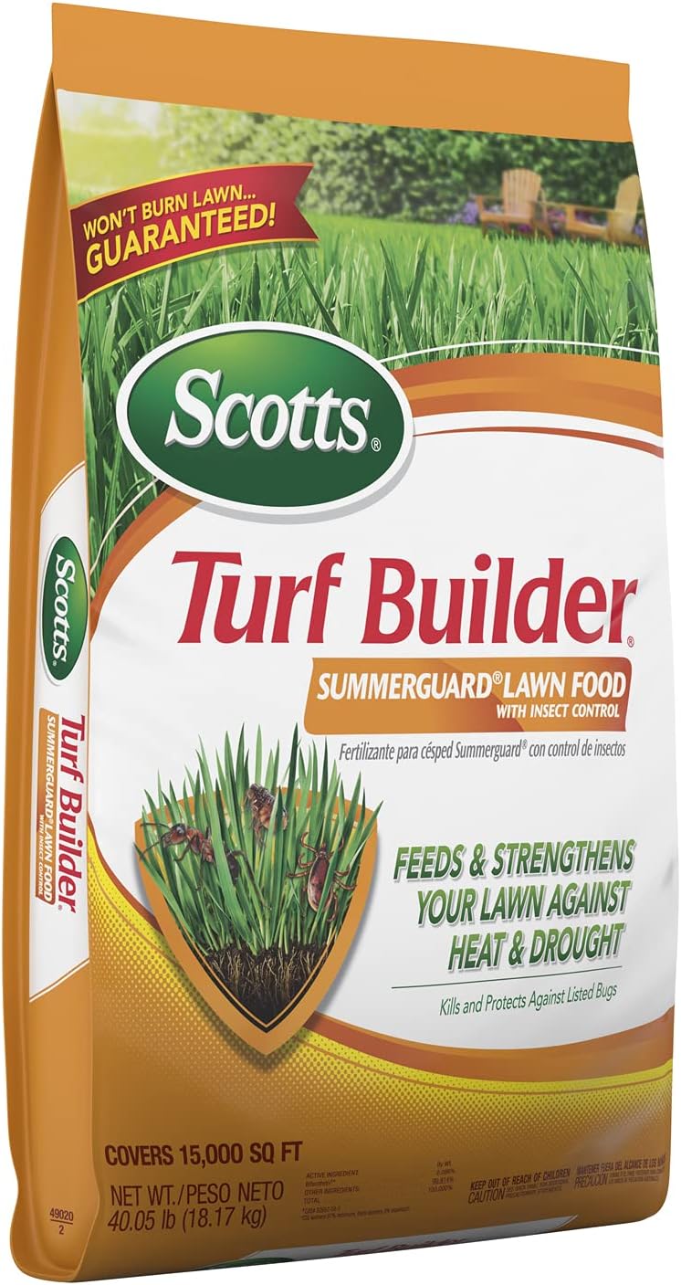 Scotts Turf Builder SummerGuard Lawn Food with Insect Control, Fertilizer and Insect Killer, 15,000 sq. ft., 40.05 lbs.11