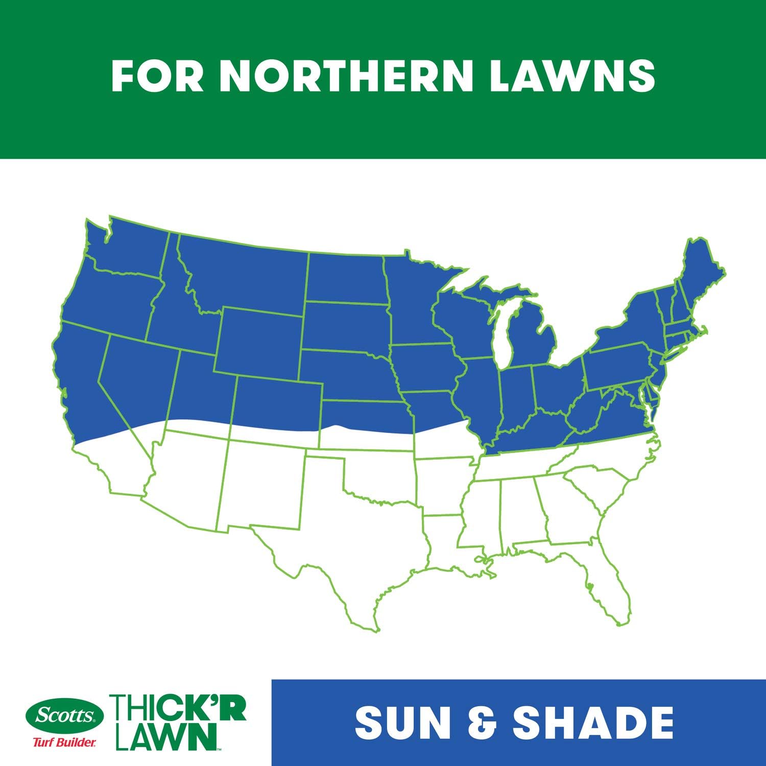 Scotts Turf Builder Thick'R Lawn Sun & Shade Seed, Fertilizer, Soil Improver, 12 lb. 2-pack67