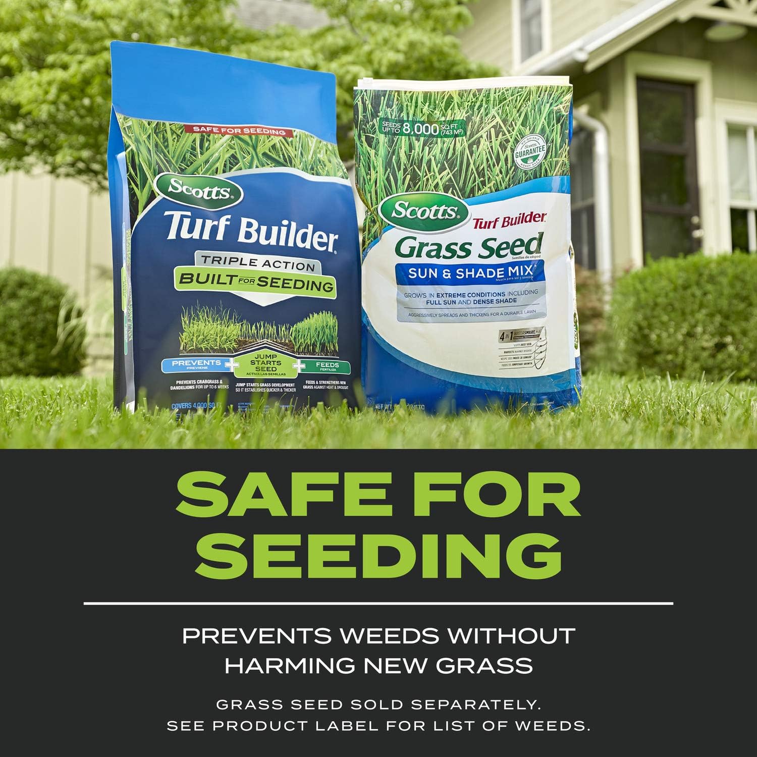 Scotts Turf Builder Triple Action Built For Seeding, Weed Preventer and Fertilizer for New Lawns, 4,000 sq. ft., 17.2 lbs.13