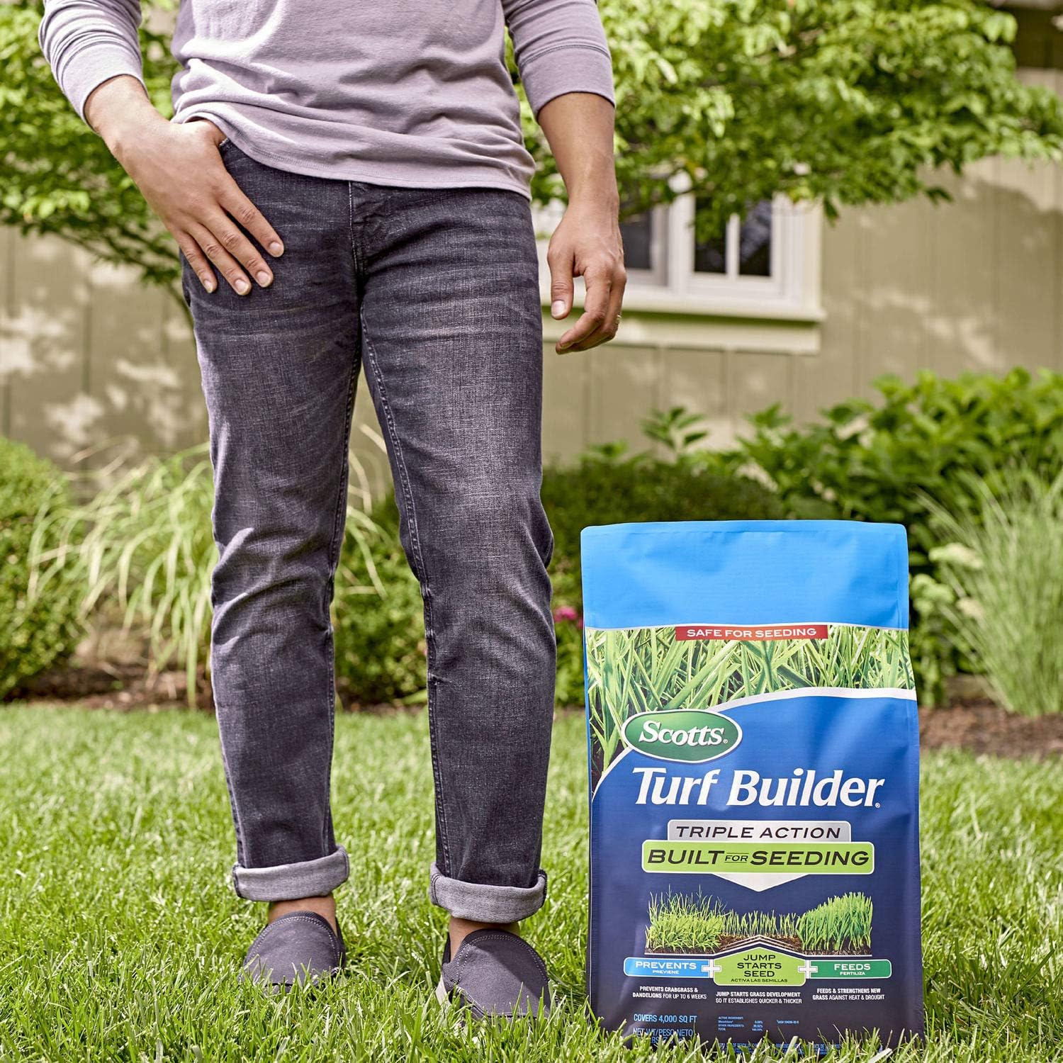 Scotts Turf Builder Triple Action Built For Seeding, Weed Preventer and Fertilizer for New Lawns, 4,000 sq. ft., 17.2 lbs.16