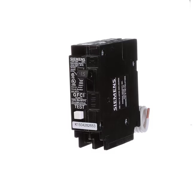 Siemens QF115AP 15 Amp Single Pole Type QPF2 GFCI Circuit Breaker3_11zon