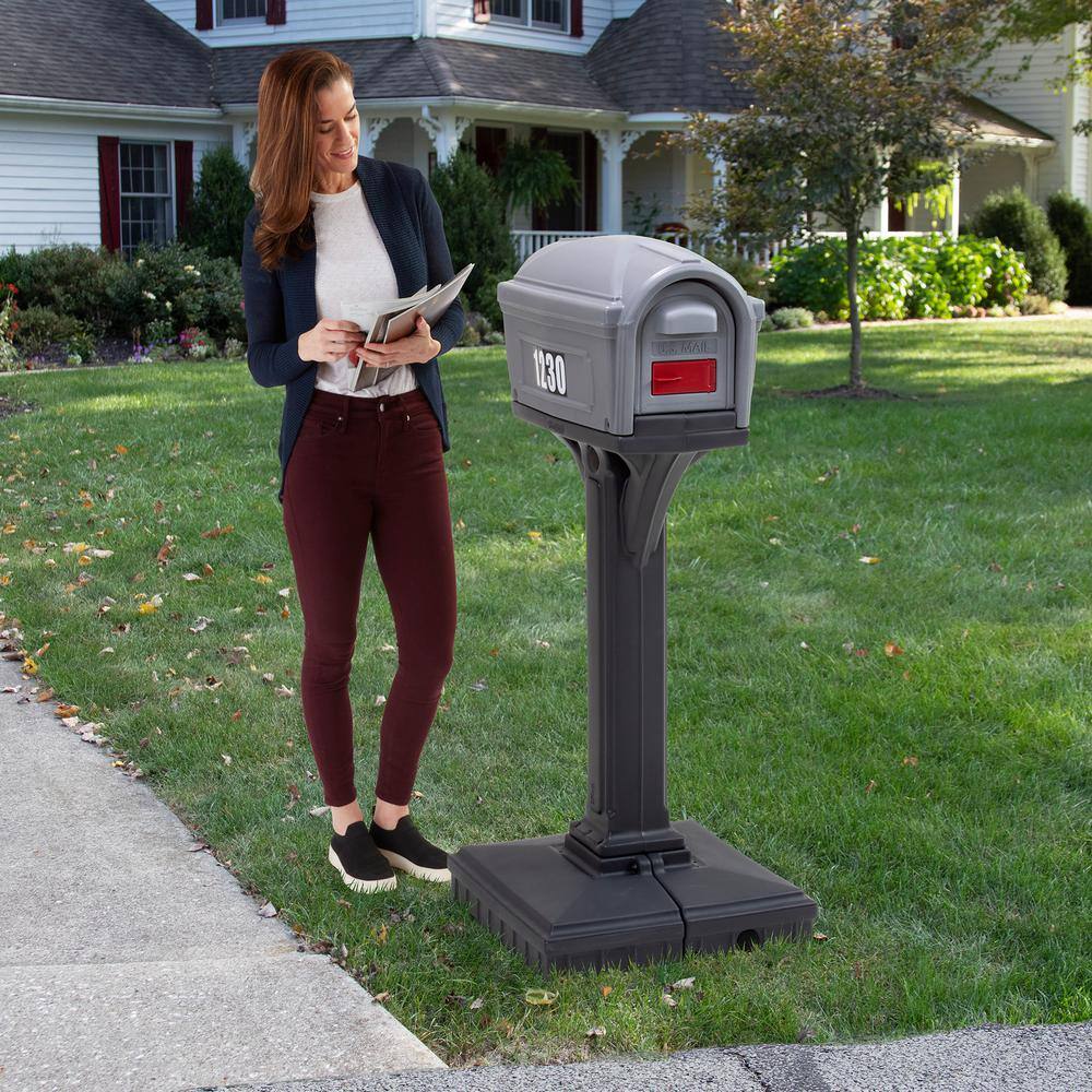 Simplay3 420020-03 Dig-Free Easy Up Classic Mailbox, Gray11