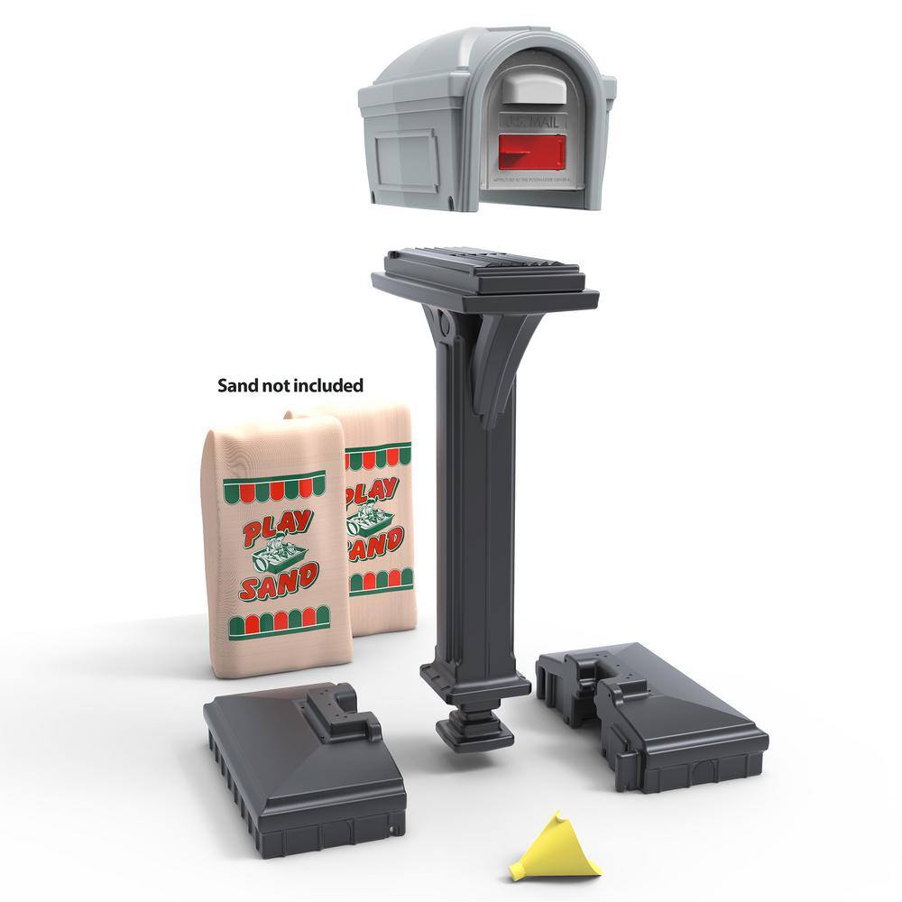 Simplay3 420020-03 Dig-Free Easy Up Classic Mailbox, Gray4