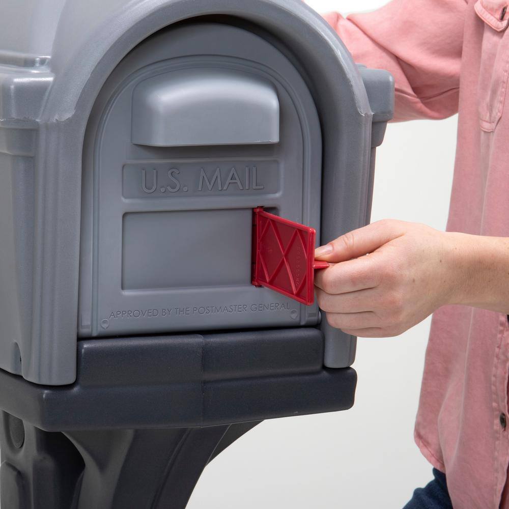 Simplay3 420020-03 Dig-Free Easy Up Classic Mailbox, Gray5