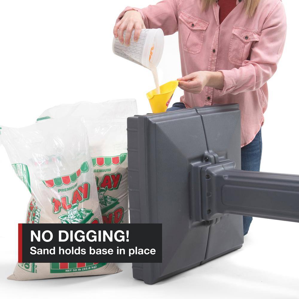 Simplay3 420020-03 Dig-Free Easy Up Classic Mailbox, Gray8
