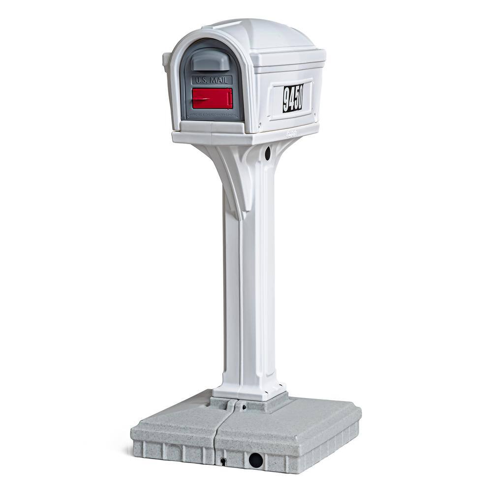 Simplay3 420020-05 Dig-Free Easy Up White Classic Mailbox Simplay3 420020-05 Dig-Free Easy Up White Classic Mailbox