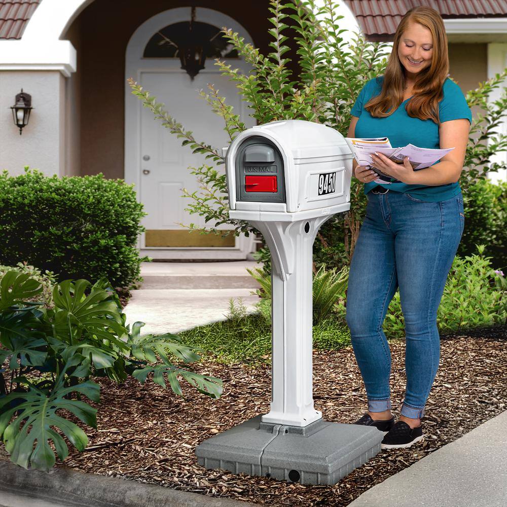 Simplay3 420020-05 Dig-Free Easy Up White Classic Mailbox12
