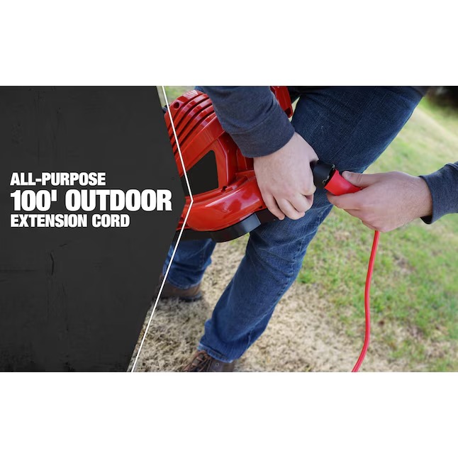 Southwire 2409SW8804 100-ft 14 3 3 Prong Red Outdoor SJTW Medium Duty General Extension Cord7_11zon