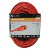 Southwire 2409SW8804 100-ft 14 / 3 3 Prong Red Outdoor SJTW Medium Duty General Extension Cord