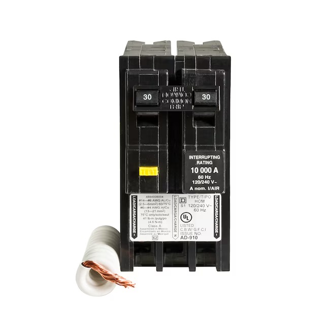 Square D HOM230GFIC Homeline 30-amp 2 -Pole GFCI Circuit Breaker8_11zon