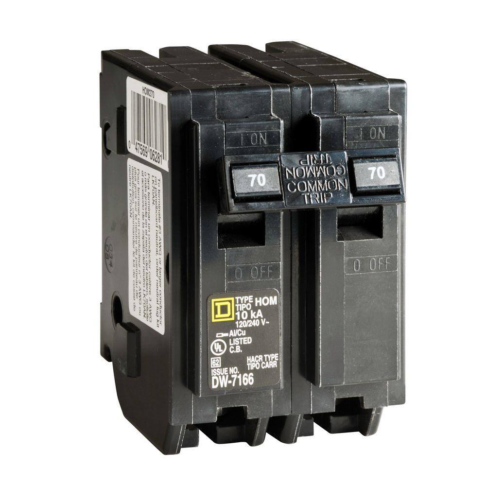 Square D HOM270CP Homeline 70 Amp 2-Pole Circuit Breaker8