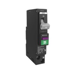 Square D QO115PAFGFC QO 15 Amp 120-Volt Single-Pole Plug-On Neutral Dual Function (CAFCI and GFCI) Circuit Breaker