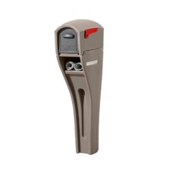 Step2 562900 MailMaster Streamline Large Resin Overpost Mailbox and Post Combo Mocha