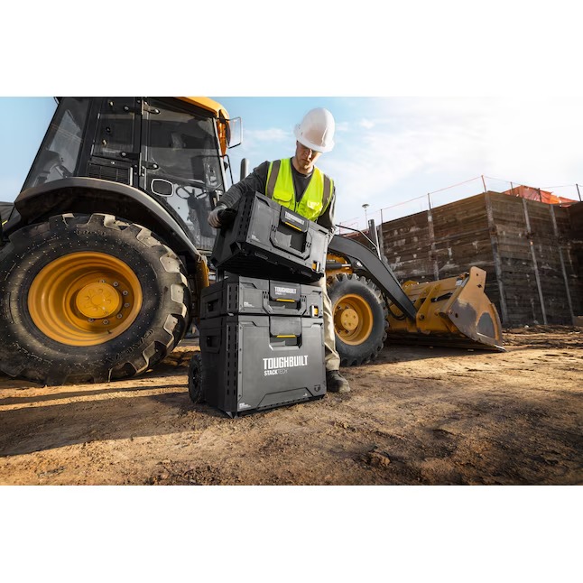 TOUGHBUILT TB-B1-B-50 STACKTECH Large 21-in W x 11.7-in H x 16-in D Plastic Metal Tool Box17_11zon