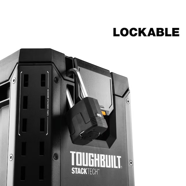 TOUGHBUILT TB-B1-B-60C STACKTECH Compact 10.4-in W x 13.5-in H x 16-in D Plastic Metal Tool Box9_11zon