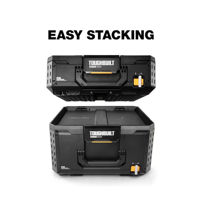 TOUGHBUILT TB-B1-B-70 STACKTECH XL 21-in W x 15.6-in H x 16-in D Plastic Metal Tool Box3_11zon