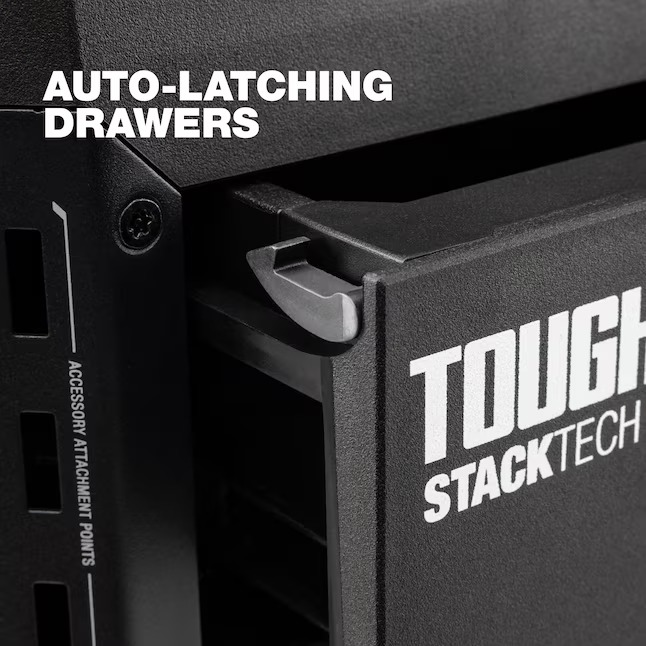 TOUGHBUILT TB-B1-D-70-3 STACKTECH XL 21-in W x 15.6-in H x 16-in D 3 -Drawer Plastic Metal Tool Box6_11zon