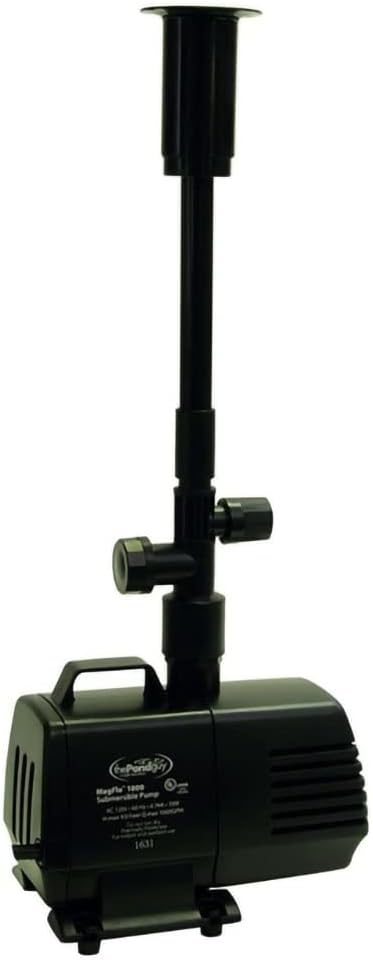 The Pond Guy MagFlo High-Efficiency Compact Pump for Small Water Gardens, Quiet Multi-Purpose System for Waterfalls, Fountains or Spitters, 2160 GPH7